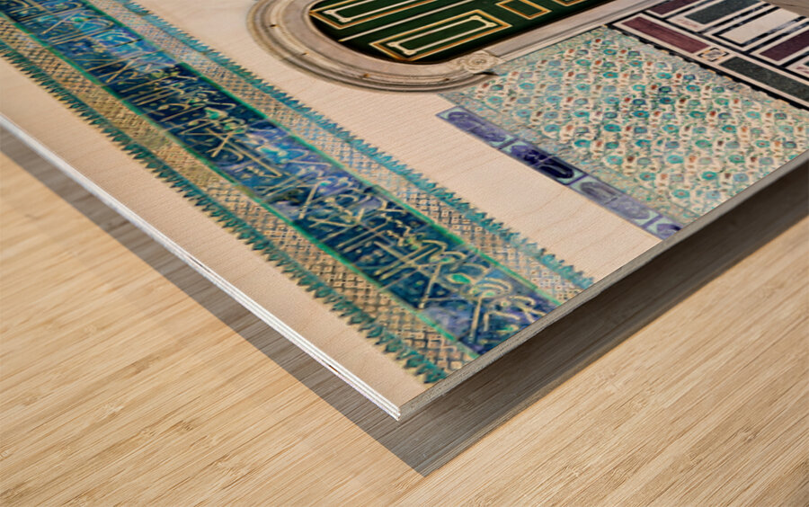 Exploring Topkapi Palace in Istanbul Turkey with ornate doors Wood print