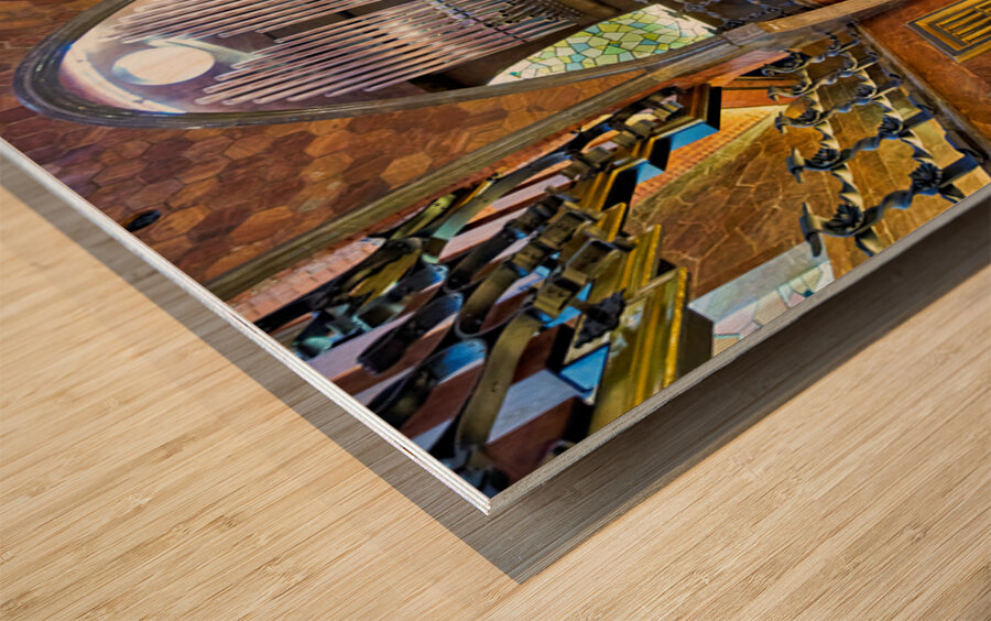 Palau Guell showcases Gaudis design in Barcelona Spain Wood Print 2