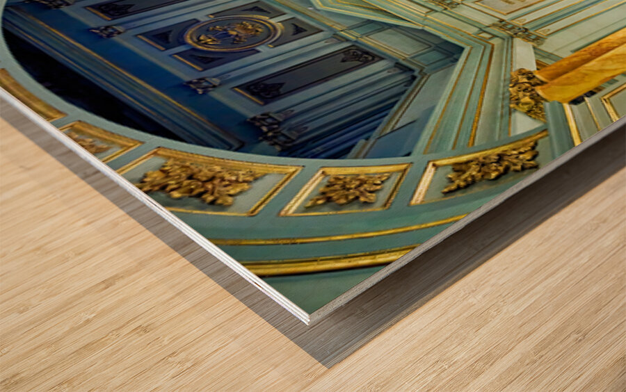 Visit to Gran Teatre del Liceu Opera House in Barcelona Wood print