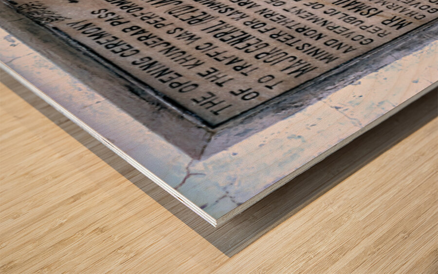 Ceremony marking opening of Khunjerab Pass in Pakistan Wood print