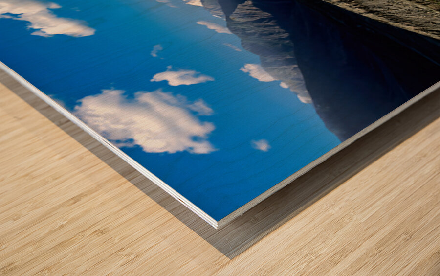 View of Nanga Parbat Peak in the Karakoram range Pakistan Wood print