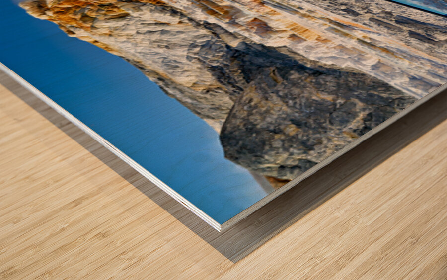 Visit to devils thumb in yellowstone national park Wood print