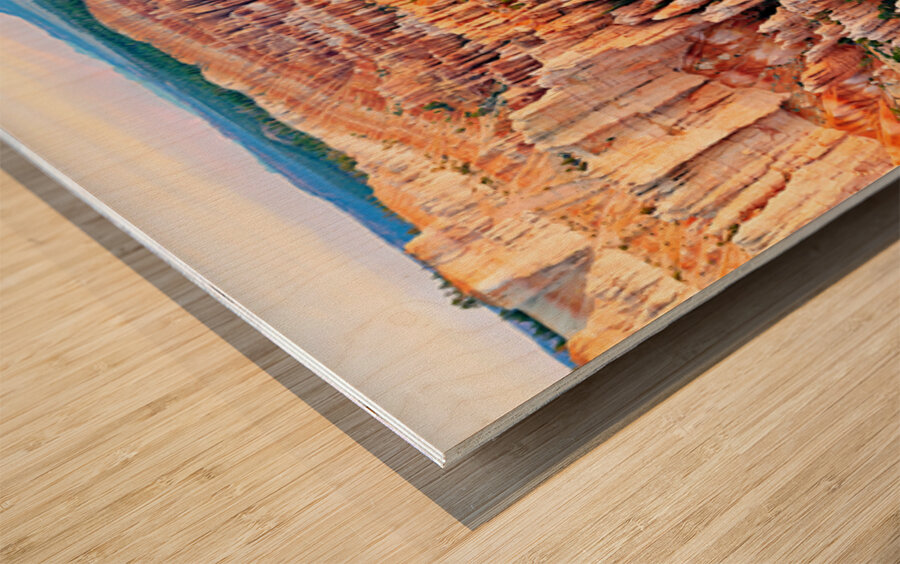 Explore Bryce Point in Bryce Canyon National Park at sunset Wood print