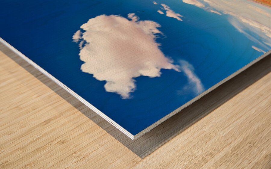 Exploring monument valley in the united states national park Wood print