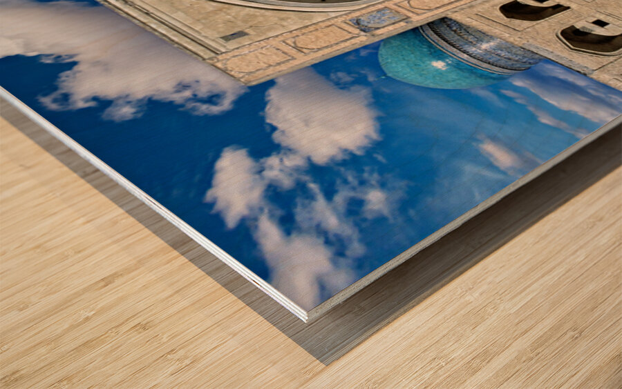 Beautiful architecture in Bukhara Uzbekistan Wood print