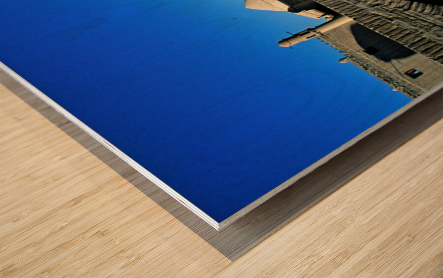 Exploring the ancient architecture in Khiva Uzbekistan Wood print