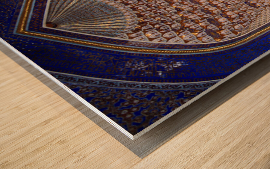 Details of a historic structure in Samarkand Uzbekistan Wood print