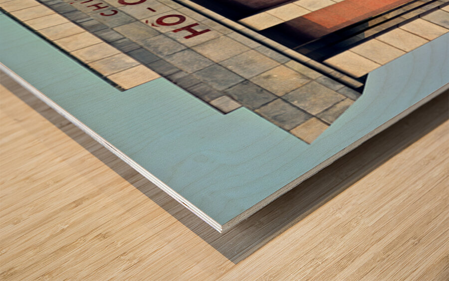 Hanoi displays Ho Chi Minh Mausoleum in Vietnam during daylight Wood print