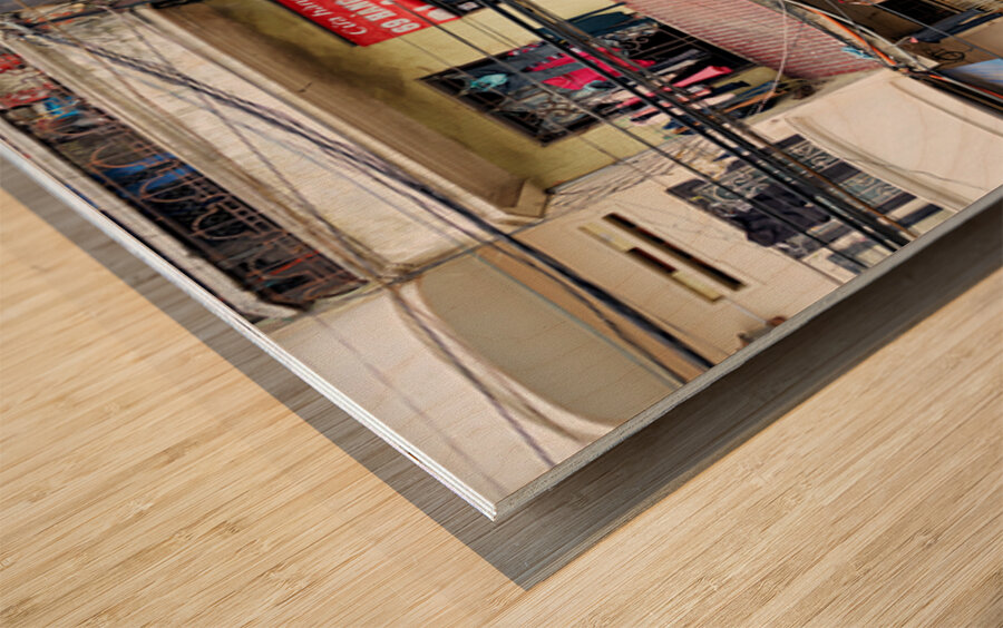 Homes in Ho Chi Minh City show daily life in Saigon Wood print