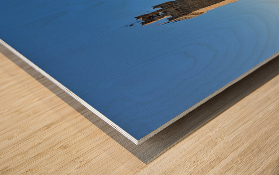 Visit to Palazzo dei Priori in Arezzo Tuscany Italy Wood print