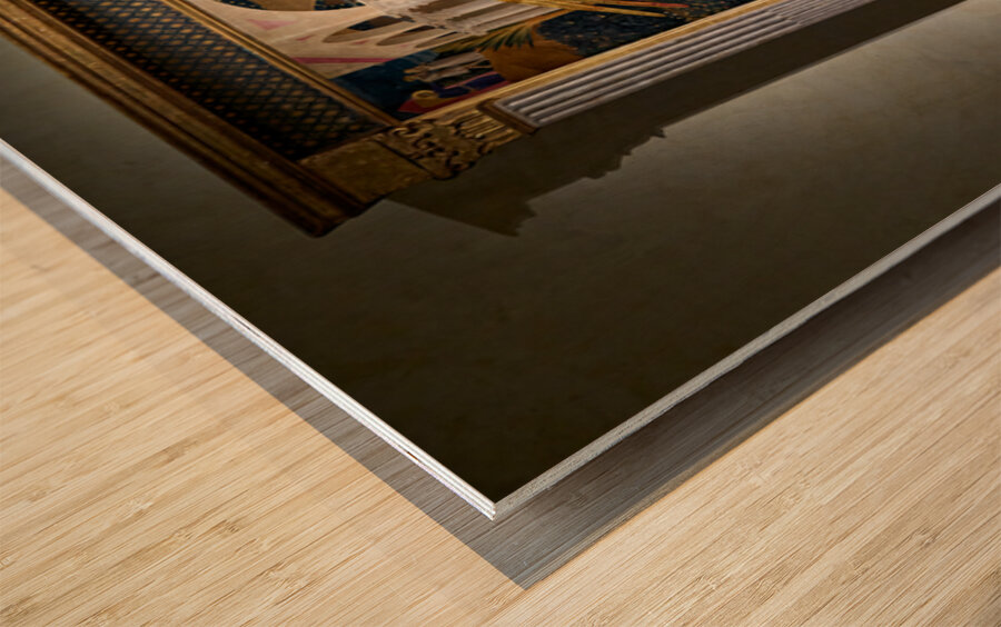 Cortona altarpiece by Angelico depicts the Annunciation Wood print