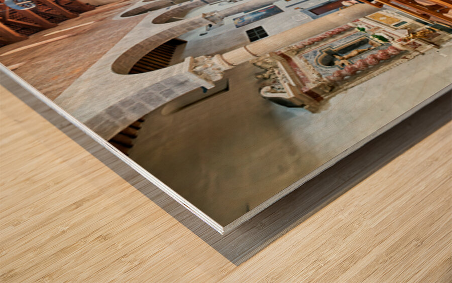 Exploring the church of san michele in borgo in pisa tuscany Wood print