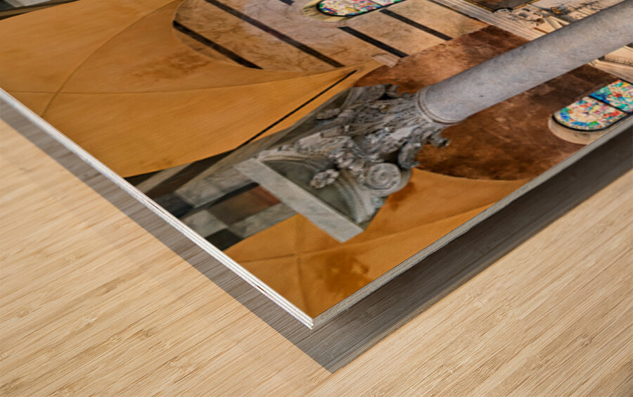 Exploring the interior of the Cathedral in Pisa Tuscany Italy Wood print