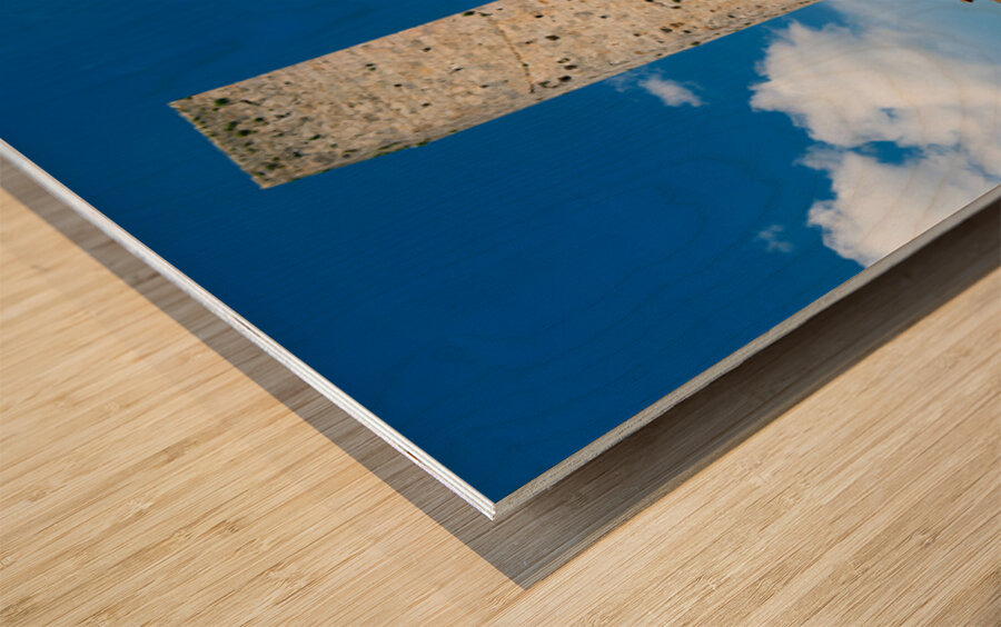 Visit to San Gimignano in Tuscany at Piazza del Duomo Wood print