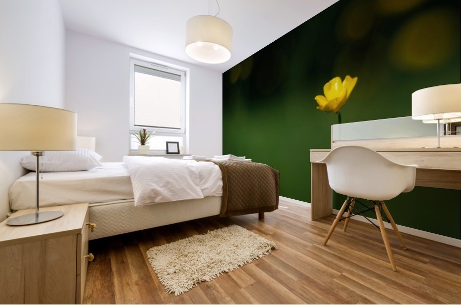 Lone Buttercup Mural print