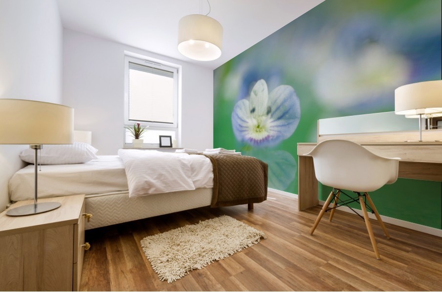 Varigated Purple Flower Mural print