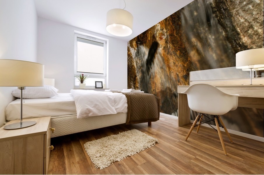 Golden Flow Mural print