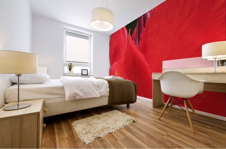 Red Mural print