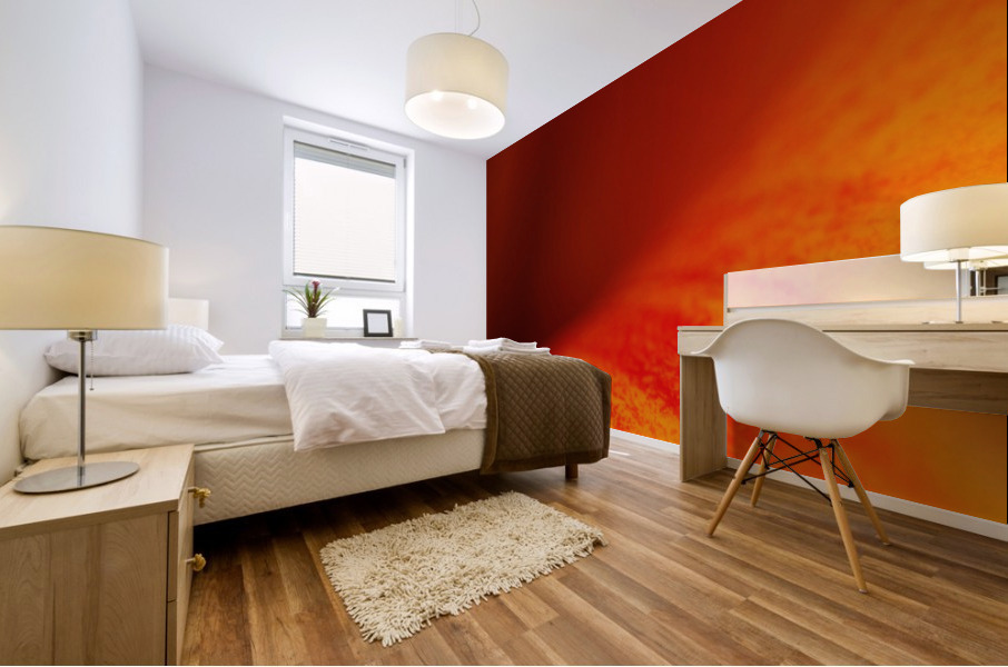 Orange Vortex  Mural print