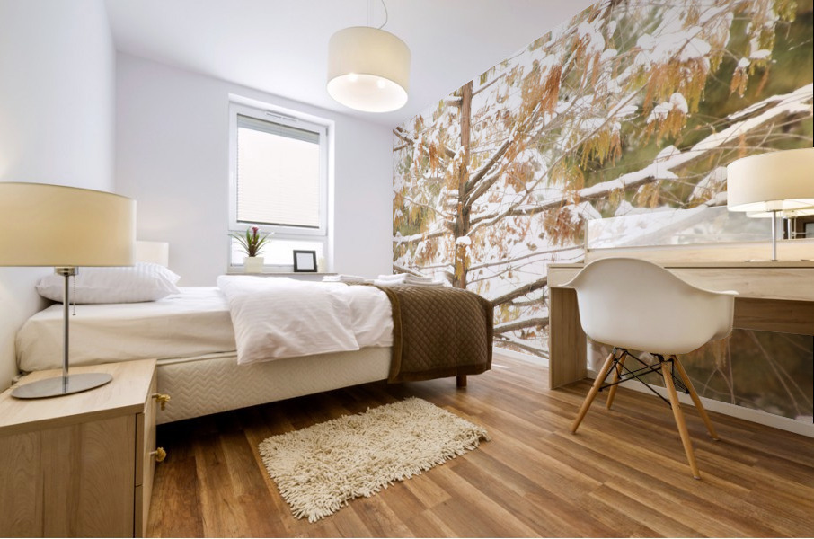 Embracing Winter  Mural print