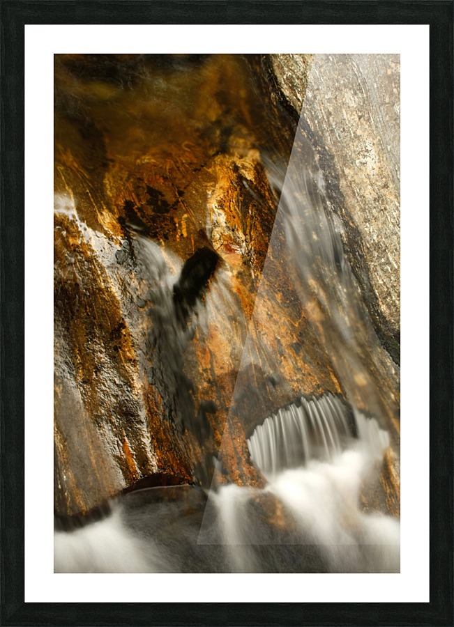 Golden Flow Picture Frame print