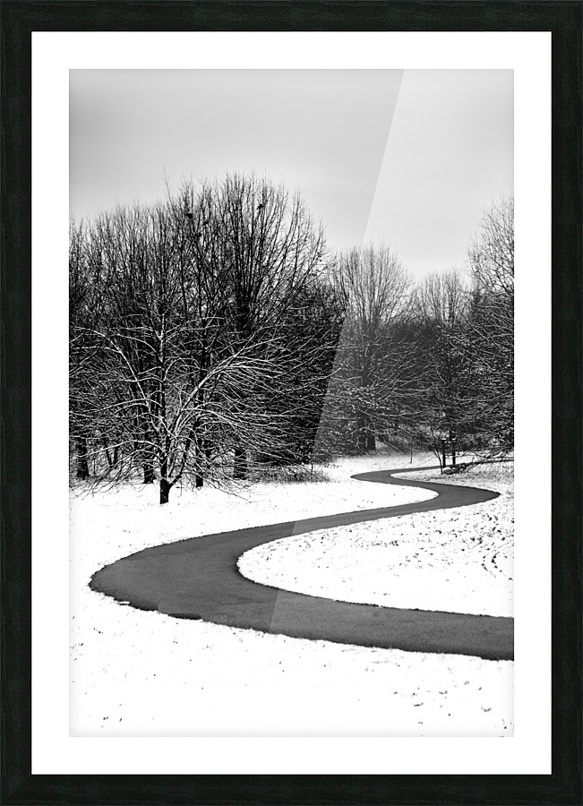 Snowy Walk  Picture Frame print