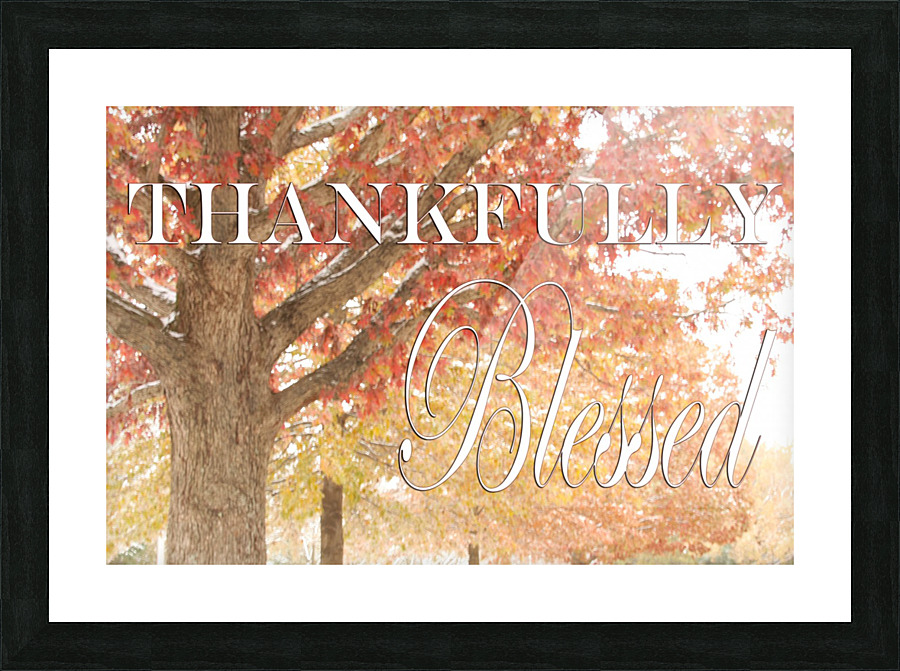 Thankfully Blessed Picture Frame print