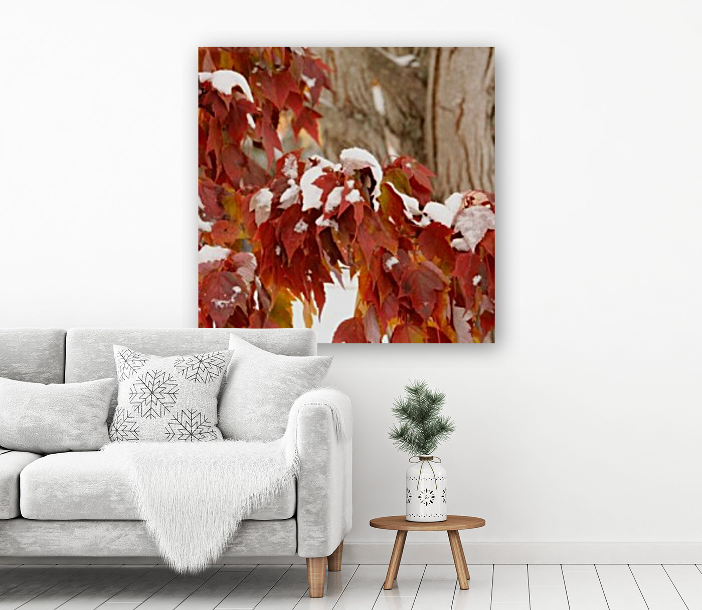 Fall Colors with Snow  Reproduction