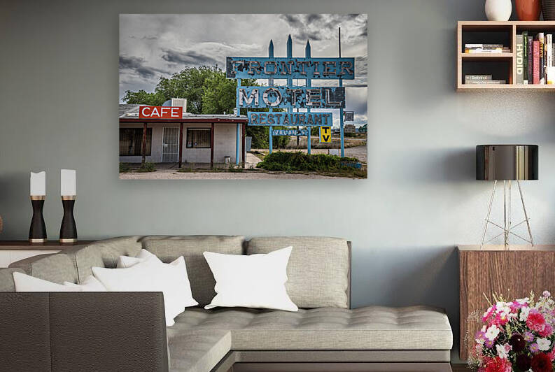 Abandoned Frontier Motel Cafe on historic Route 66 in Arizona by Nick Fox