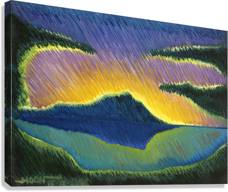 Sunrise over Diamond Head Canvas Print