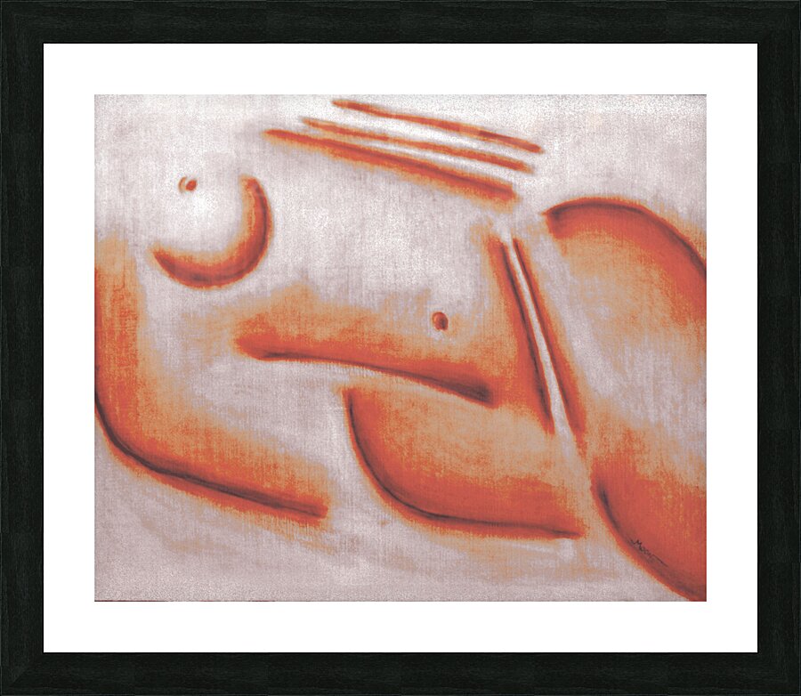 Monochromatic Figure Picture Frame print