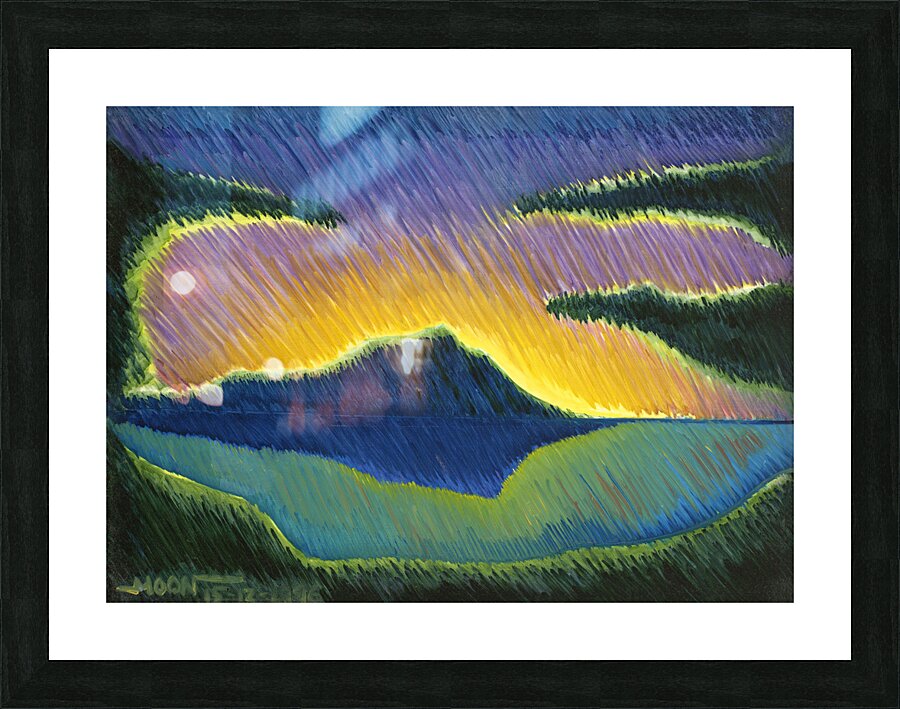 Sunrise over Diamond Head Picture Frame print
