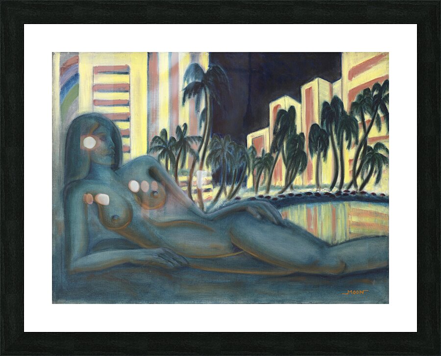 Waikiki Nights  Picture Frame print
