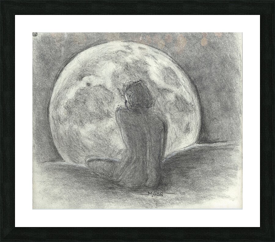 MOON TANNING Picture Frame print