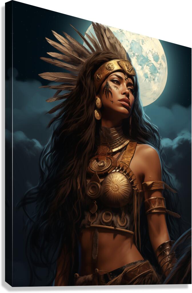 WARRIOR MOON NOSTALGIC Canvas Print