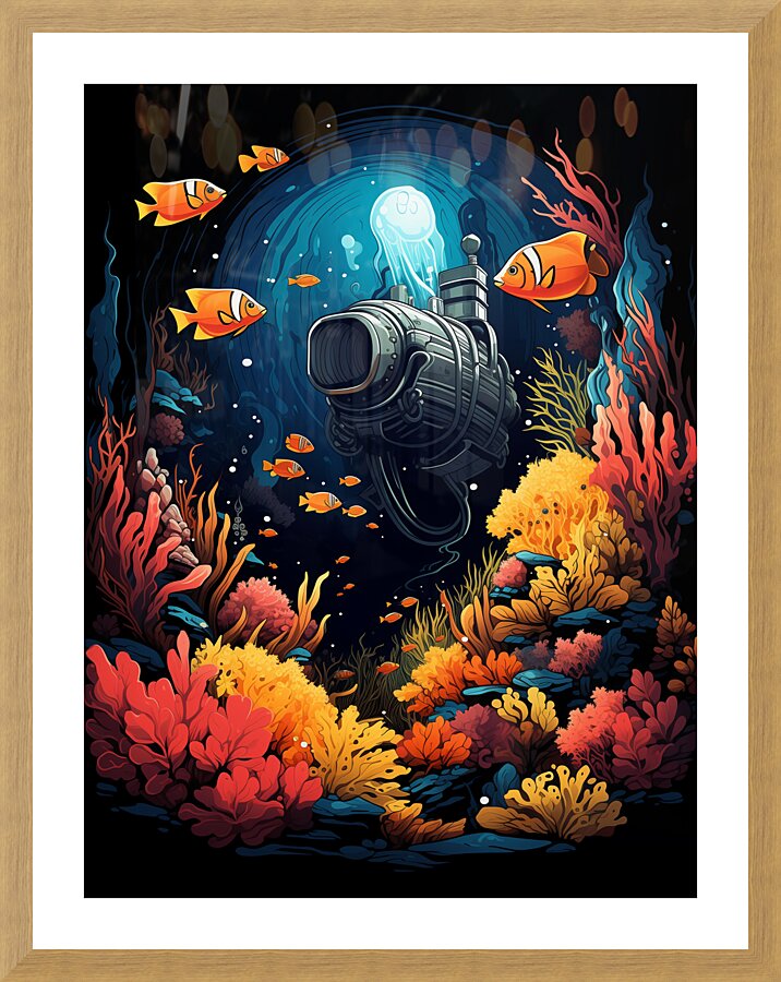 DISCOVERING REEFS Picture Frame print