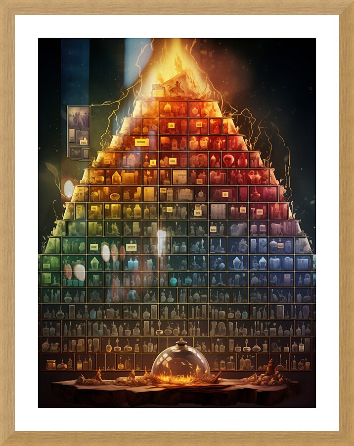 ENERGY AND ELEMENTS Picture Frame print