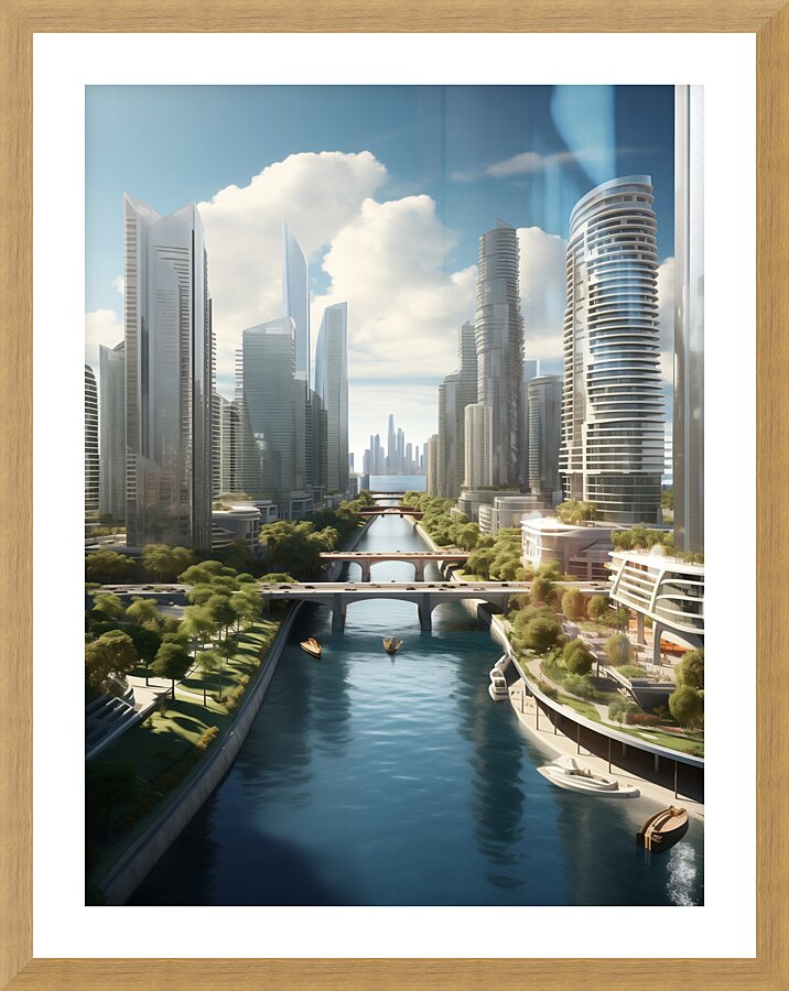 CITY 01 Picture Frame print