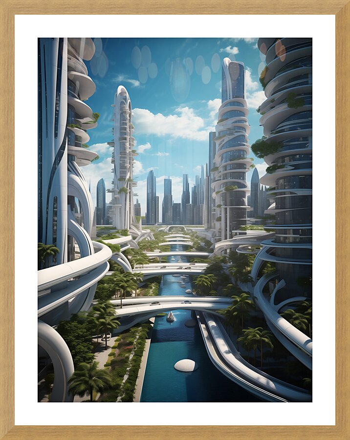 CITY 05 Picture Frame print