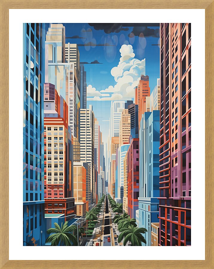 CITY 03 Picture Frame print