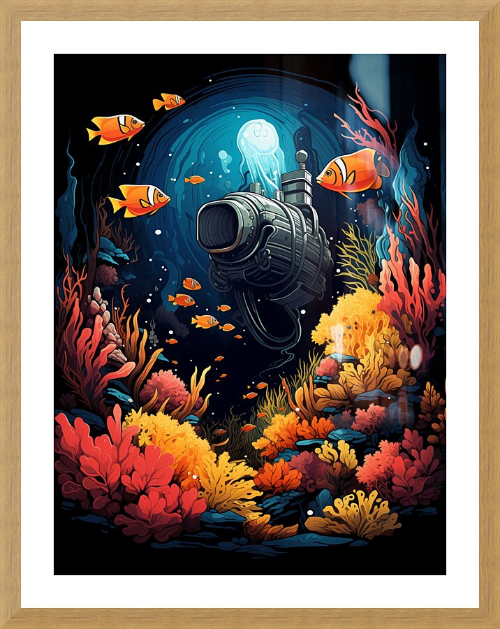 DISCOVERING REEFS Picture Frame print