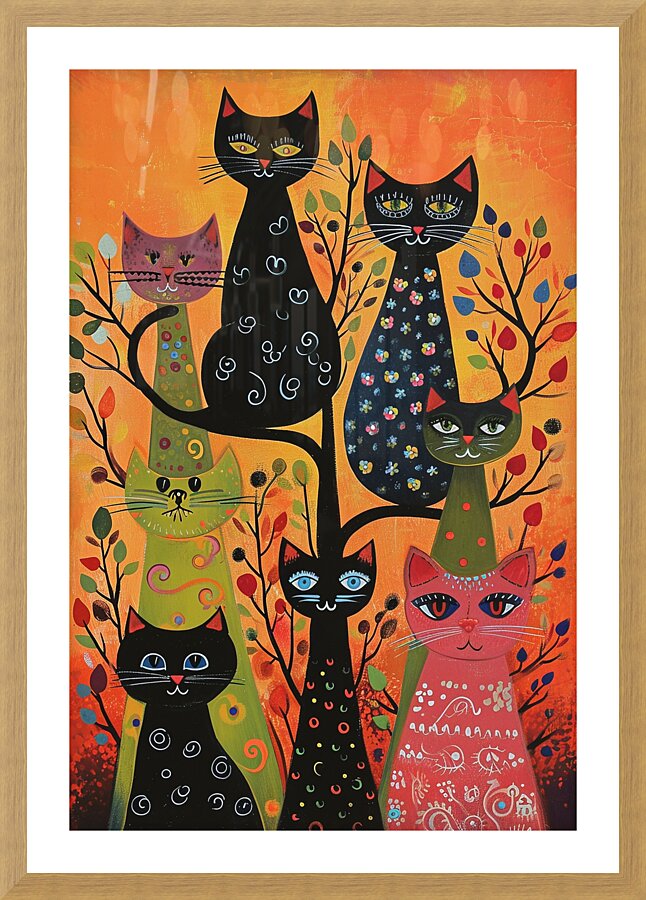 CAT 00001 Picture Frame print