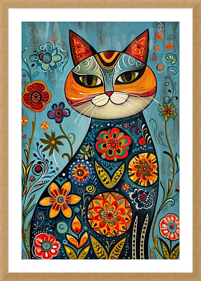 CAT 00005 Picture Frame print