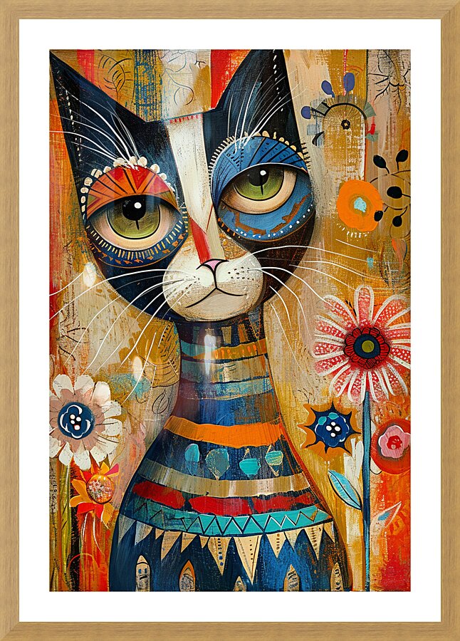 CAT 00009 Picture Frame print