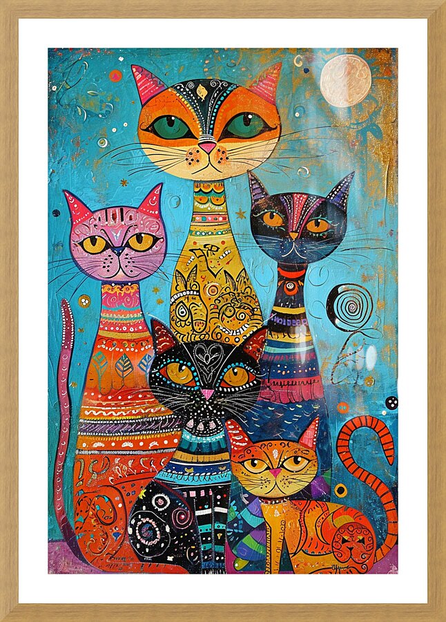 CAT 00006 Picture Frame print