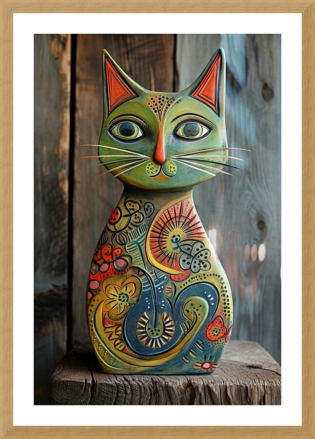 CAT 00008 Picture Frame print