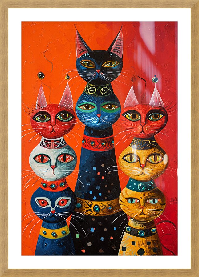 CAT 00007 Picture Frame print
