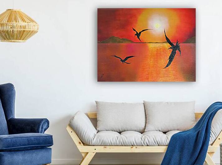 GALAPAGOS BOOBIES FLIGHT by CACUM ART