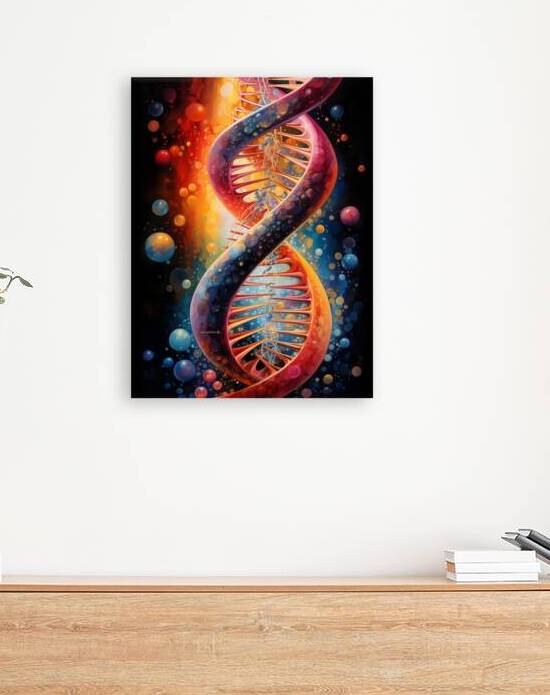 DNA DOUBLE HELIX by CACUM ART