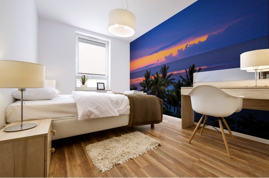 Sunset in Cairns Mural print
